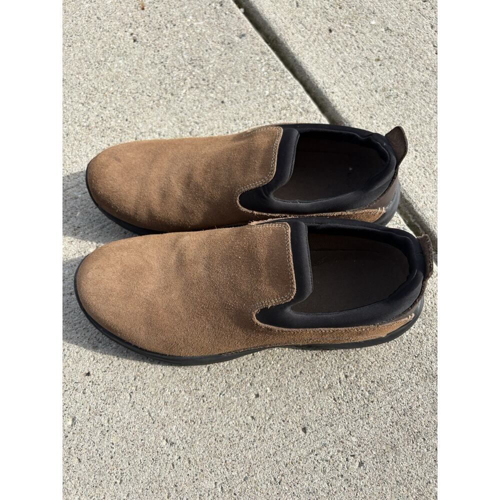 Men’s Lands End Slip-On Suede Shoes-Size 9